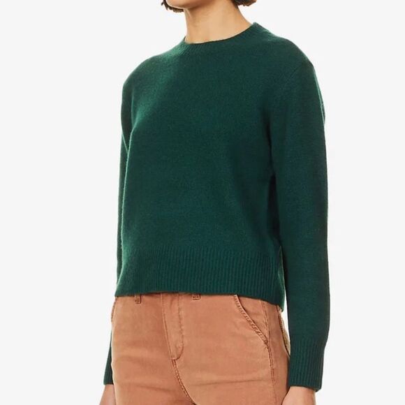 FRAME Crewneck Cashmere Sweater in Pine small - Picture 1 of 5